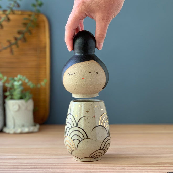 Kokeshi-Inspired Dolls