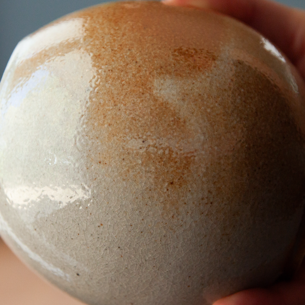 Kokeshi-Inspired Ceramic Doll - Serene Soda-Flashed Shino