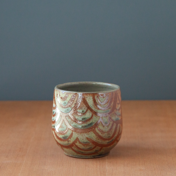 Soda-Fired Scales Cup
