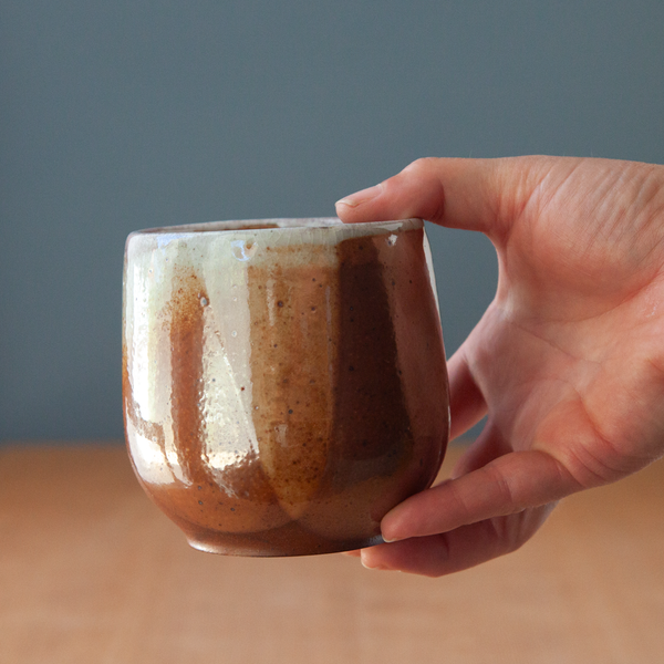Soda-Fired Layered Shino Cup