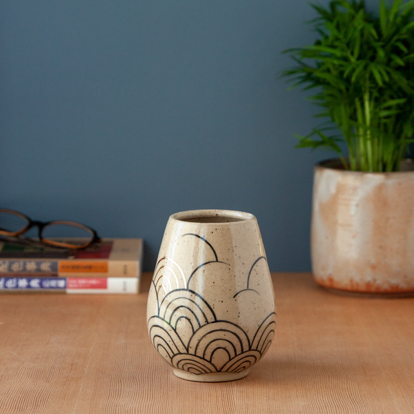 Kokeshi-Inspired Ceramic Doll - Rising Tides