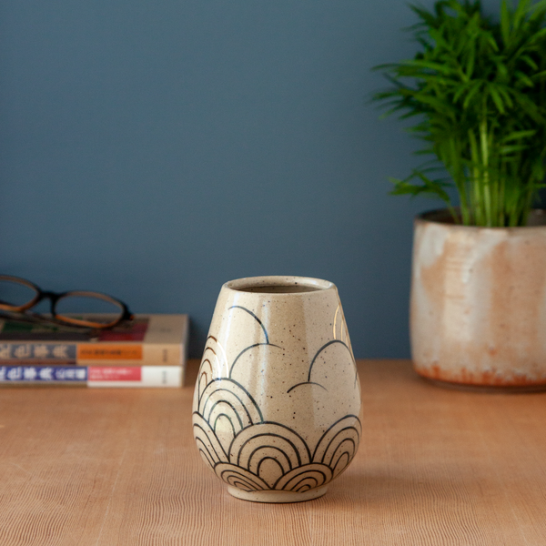 Kokeshi-Inspired Ceramic Doll - Rising Tides