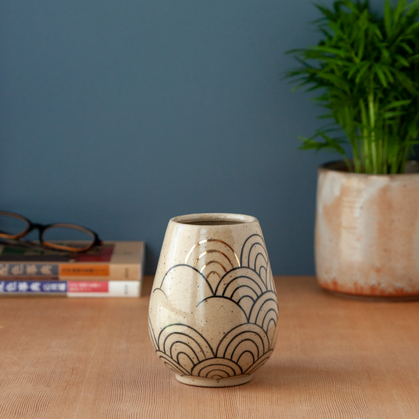 Kokeshi-Inspired Ceramic Doll - Rising Tides