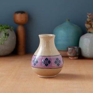 Vase with Purple and Indigo Belly-Band
