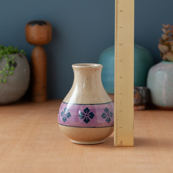 Vase with Purple and Indigo Belly-Band