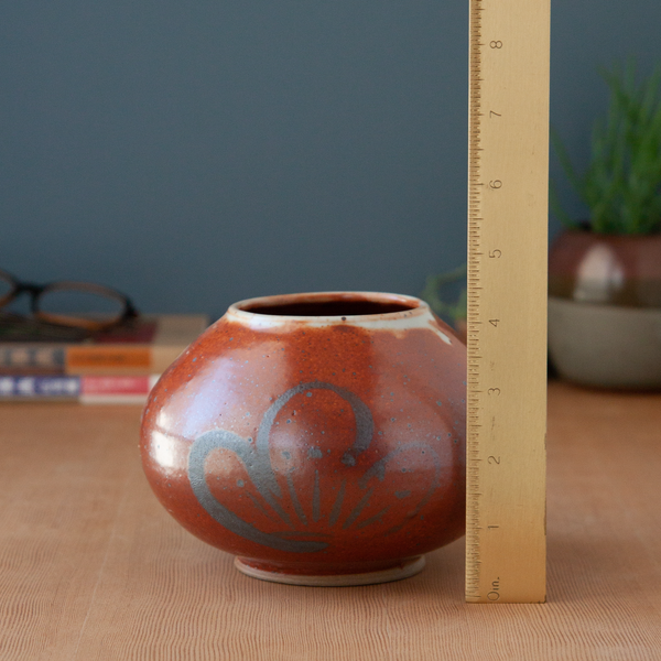 Shino Vase with Iron Oxide Plum Blossom