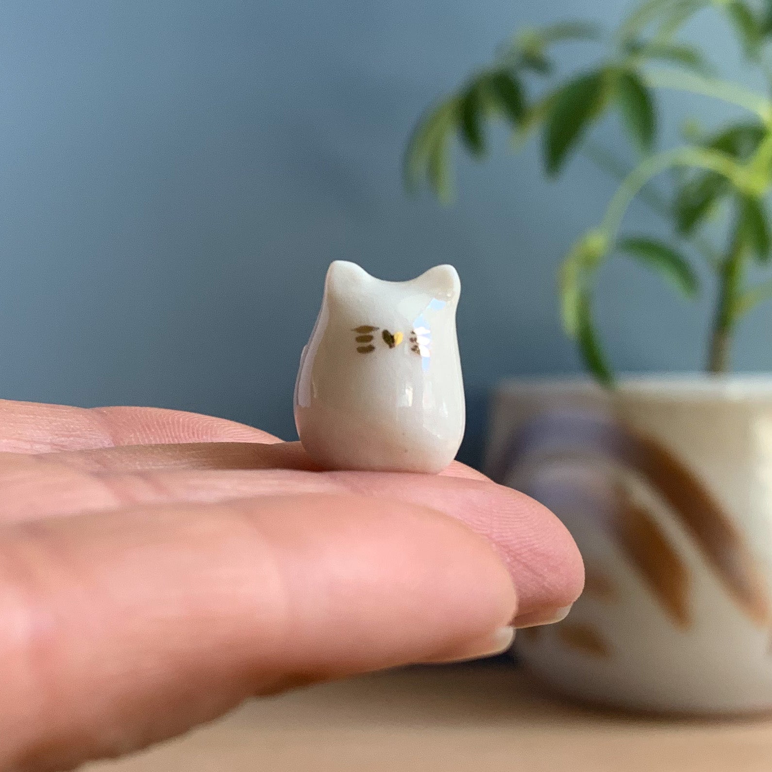 Porcelain Kitty Cat Miniature