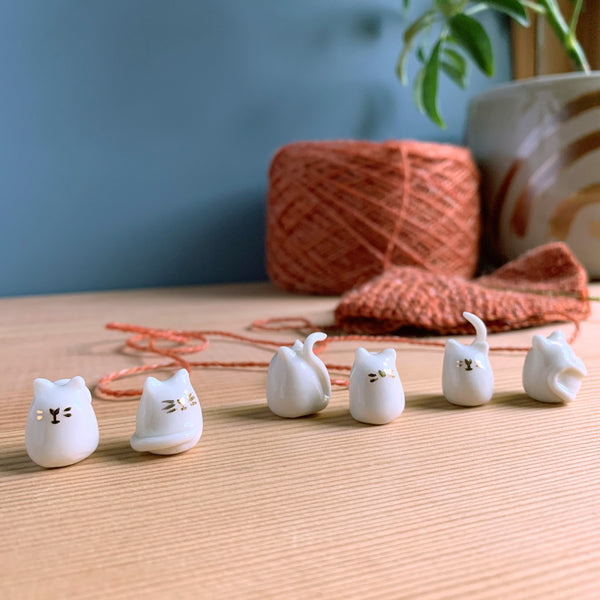 Porcelain Kitty Cat Miniature