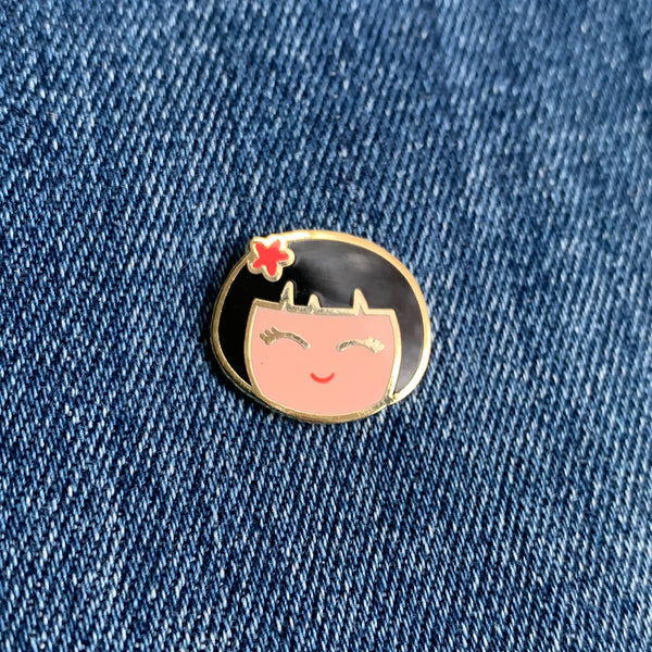 Cheerful Enamel Pin