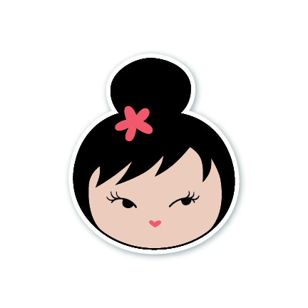 Coy Girl Sticker