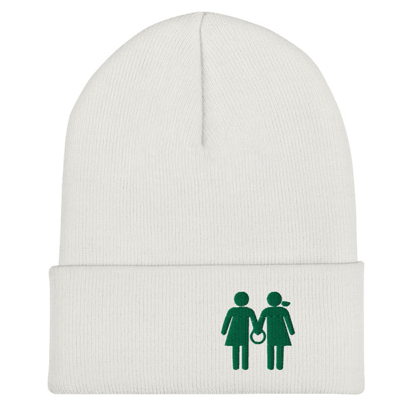 Green Logo Cuffed Beanie