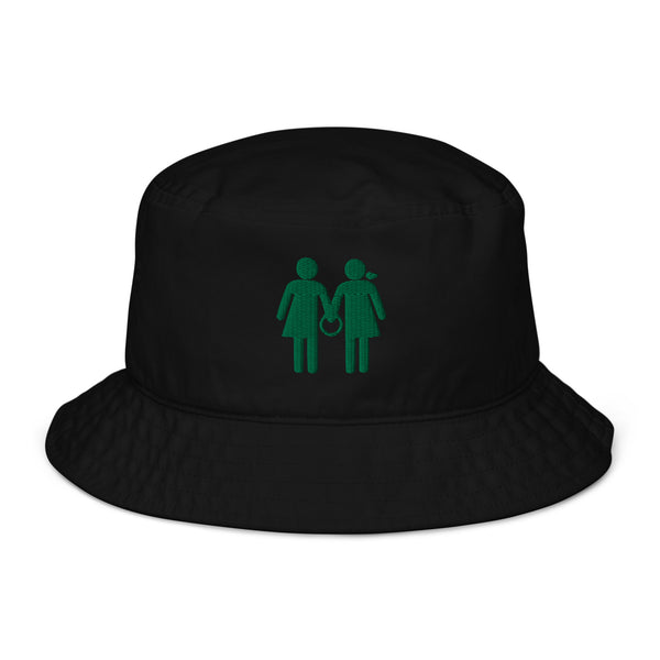 Organic Bucket Hat - Green Logo