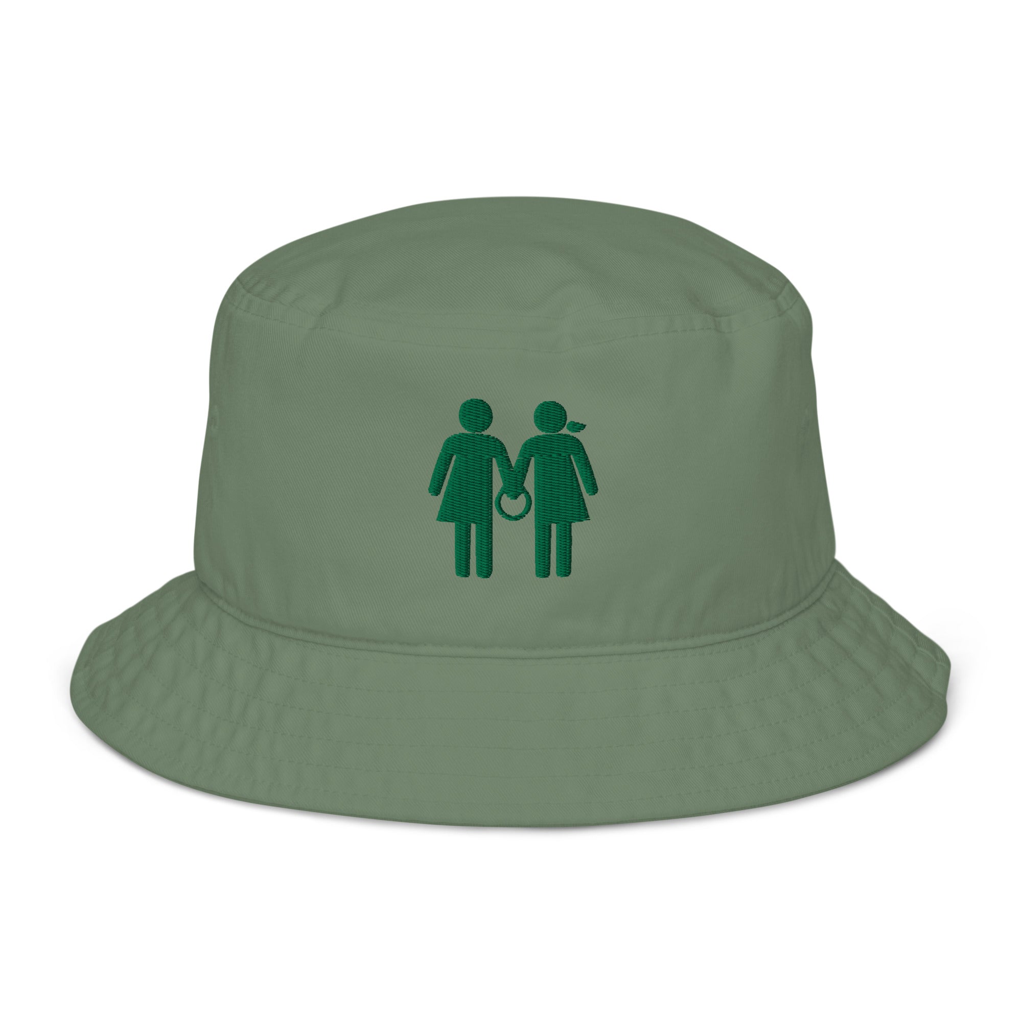 Organic Bucket Hat - Green Logo