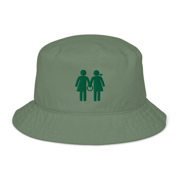 Organic Bucket Hat - Green Logo