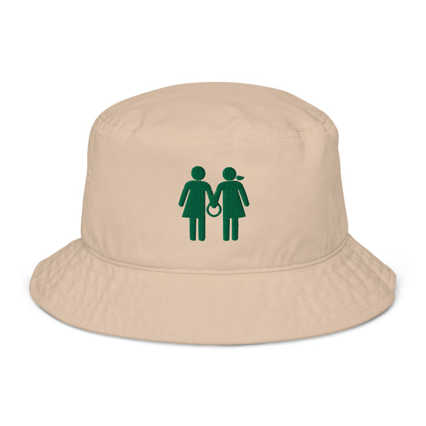 Organic Bucket Hat - Green Logo