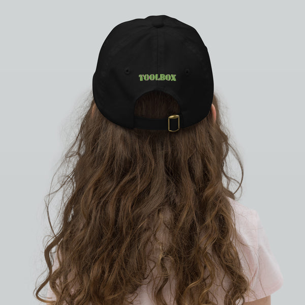 Youth Baseball Cap - Blue-Green Gears