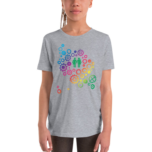 Youth Short Sleeve T-Shirt - Rainbow Gears