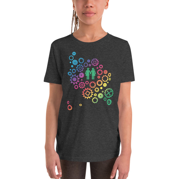 Youth Short Sleeve T-Shirt - Rainbow Gears