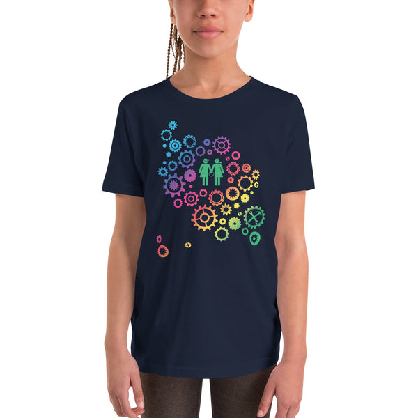Youth Short Sleeve T-Shirt - Rainbow Gears