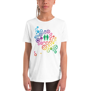 Youth Short Sleeve T-Shirt - Rainbow Gears